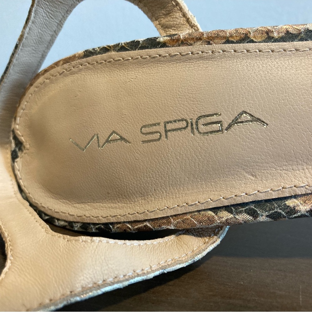 NWOT- Leather Ankle Strap Platform heels - Via Spiga “Brooke” model. Never worn. - Picture 9 of 10